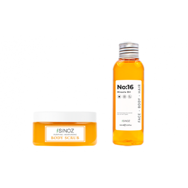 Sinoz 16 Oil + Scrub - ანტიცელულიტური კომპლექსი სხეულისთვის